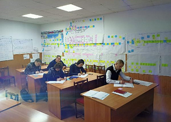 Сотрудники рабочей группы ООО "Цитрон" проходят углубленный курс обучения по дополнительным курсам Бережливого производства.